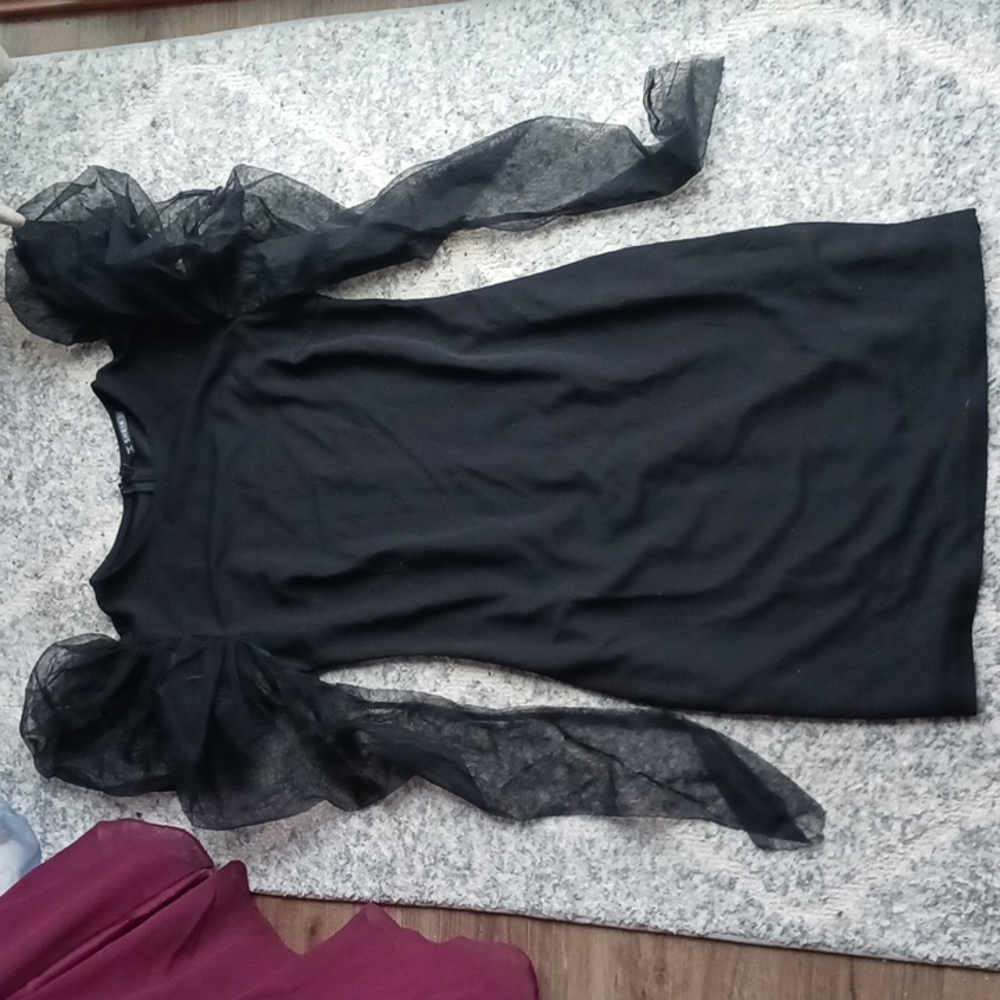 Netted sleeves bodycon dress